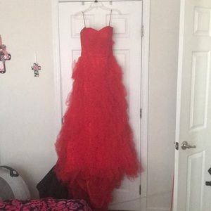 Red prom/homecoming dress with ruffles